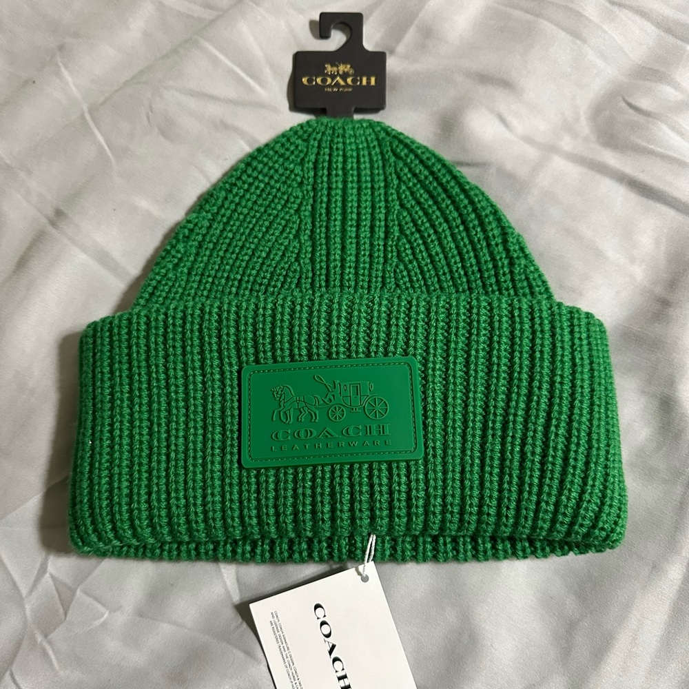NWT Coach Patch Beanie